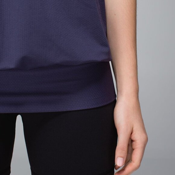 Lululemon No Limits Tank- Cadet Blue / Steep Stripe Cadet Blue Horizontal - Picture 8 of 15